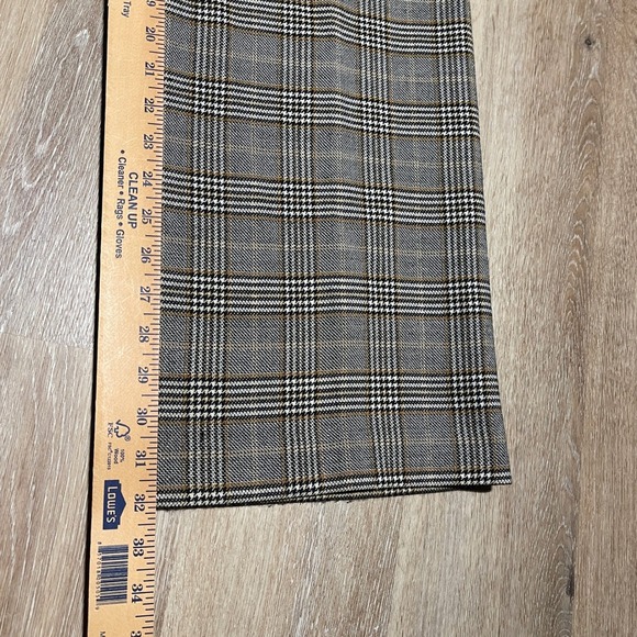 Talbots Women's Plaid Stretch Wool Blend Wide Leg Lined Career Pants Size 4 EUC - Picture 7 of 8